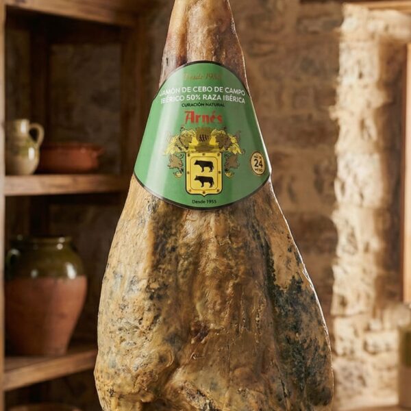 Jamón de cebo de campo 50% raza ibérica pieza 7´8 a 8 kg aprox